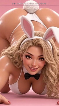 Giant Blonde Bunny Girl Shows You Her Huge Oiled Soles - Giantess POV Tease