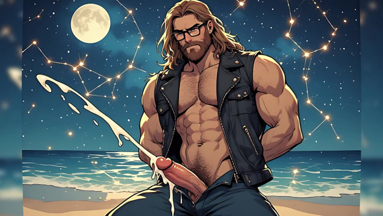 Erotic Man: sundar Hunks Night Beach (ai)