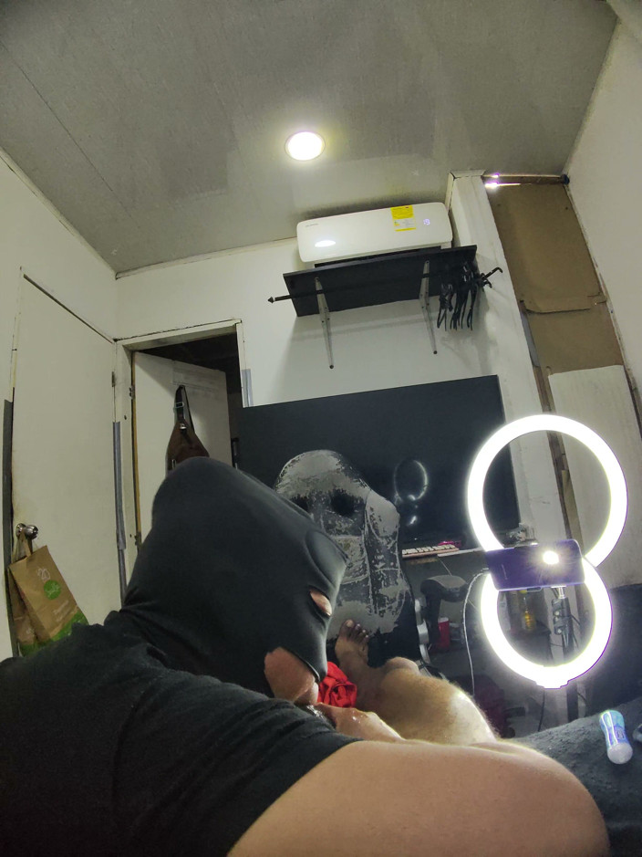 Cum-lobian dickdrainers: Throat Champ Black Mask 5