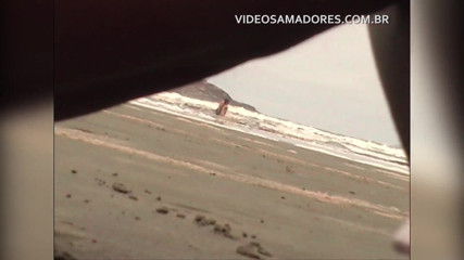 Amateurs videos: Shameless couple has sex in the shallow sea