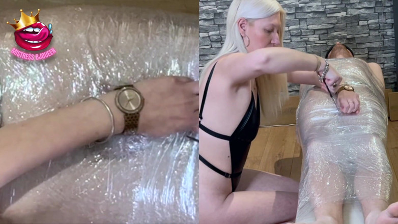 Mistress_BJQueen: 핸잡을 기대하는 미라 노예, 대신 순결 케이지에 갇혀
