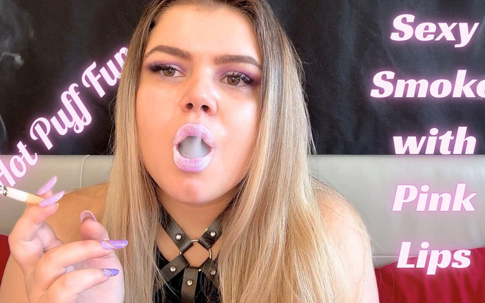 Your fantasy studio: Asap seksi dengan keseronokan puff panas bibir merah jambu