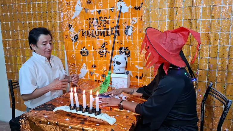 Lady: Fucking a Beautiful Busty and Big-assed Witch on Halloween