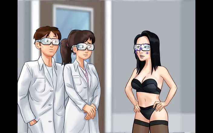 Cartoon Play: Summertime saga part 216 - professora de ciências sexy em lingerie