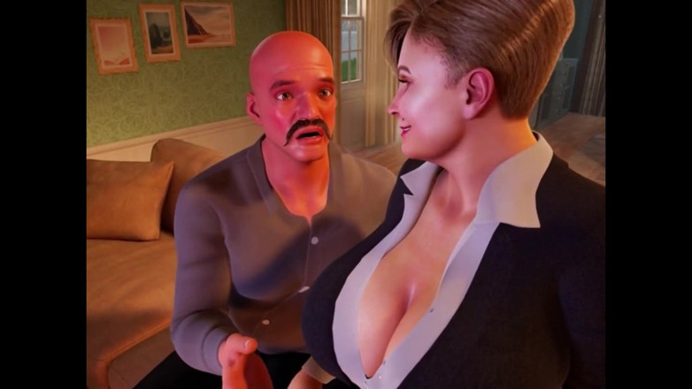 Denis animation: Baculaté holky s velkými prsy milují pizzu