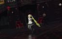 Smixix: Hatsune Miku se déshabille, danse irritéité, campagne MMD, 3D, cheveux blonds, édition...