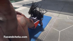 Faeandcheta: Pelacur kulit hitam ngentot pelatihnya di tim