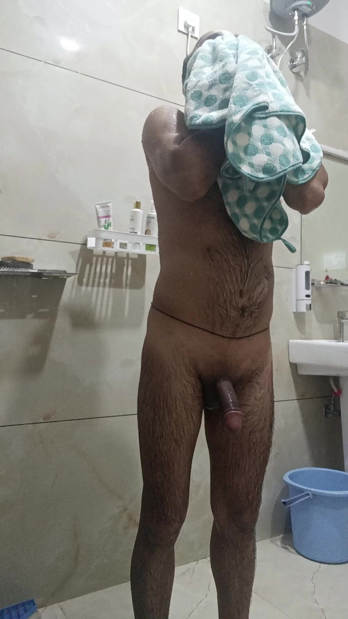 Rajasthani-old-lover: Indian Desi Man Enjoy Shower and Sex