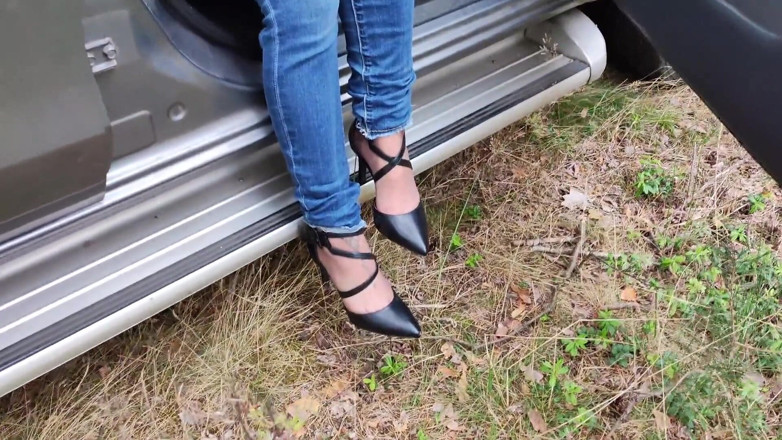 EricSkyMDH: Outdoor Nylon Footjob A Podpatky