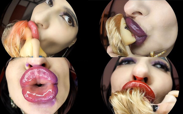 Princess18_: Des lèvres super énormes taquinent et s'embrassent