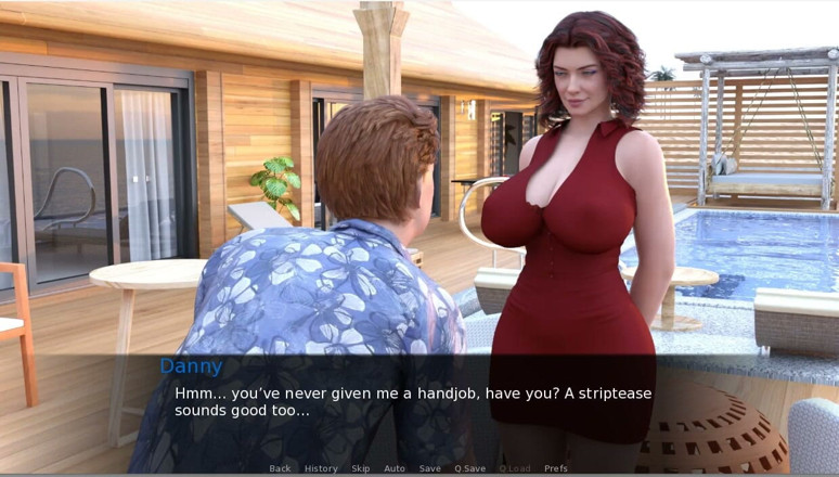 XXX Games Bunk: Milftopia - 游戏玩法 - 角色扮演 - 泳池脱衣舞、乳交和肛交