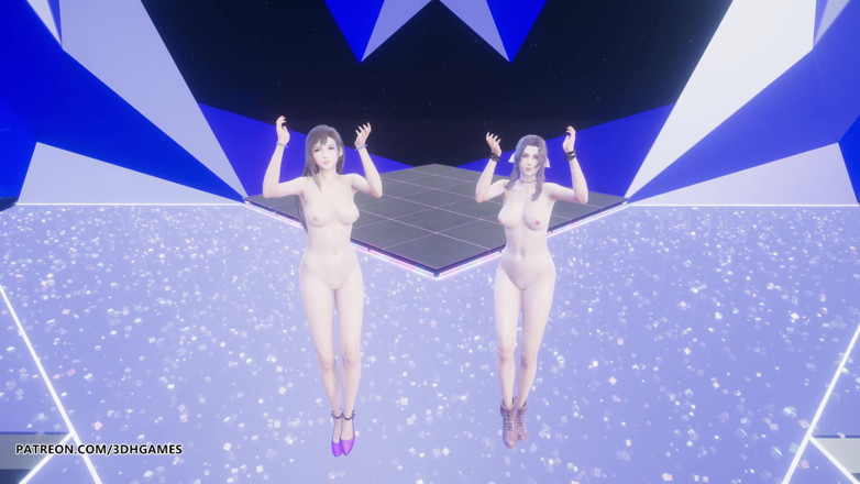 3D-Hentai Games: [MMD] 태연 - INVU 에리스 티파 록하트 핫한 벌거벗은 댄스 파이널 판타지 무수정 헨타이