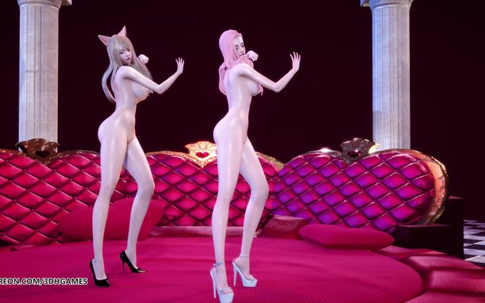 3D-Hentai Games: [MMD] Chaness - sesese сексуальний оголений танець Ahri seraphine League of Legends kda, хентай без цензури