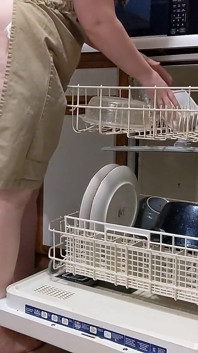Big Butt MILF Loads the Dishwasher