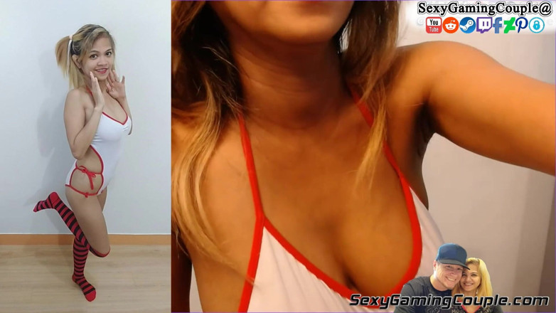 SexyGamingCouple: Aliah v 9 měsíci těhotenství zkouší oblečení, které nosí na focení,...