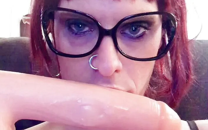 Sabrina Sissy: Sabrina sissy crossdresser sloppy dildo