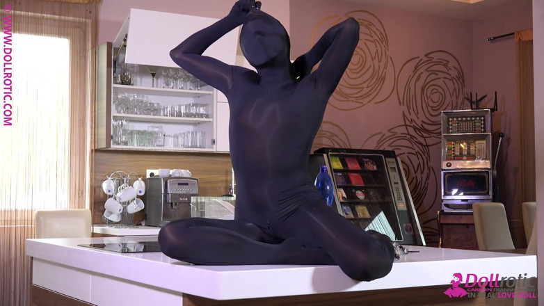 Dollrotic: Multilayer Zentai Suits in Kitchen