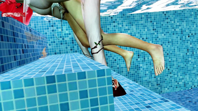 X Hentai: Kozatá prsa strážkyně virtuálních tužeb - 3D animace Hentai