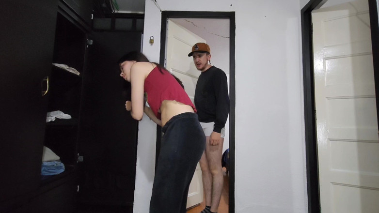 Jopy sex: Stuck in the Closet, Her Stepbrother Takes Advantage and Fucks...
