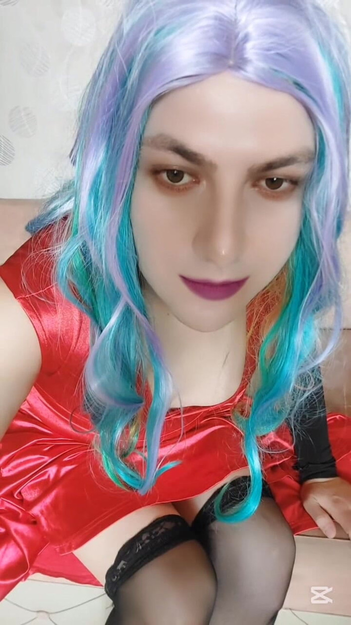 Kitty_Cross: Le fantasme de femboy enchanteur : l’élégance et l’attitude sont embrassantes