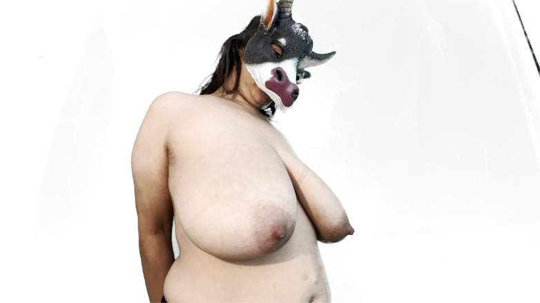 VeeVee Vixen: Hucow отримує доїння зв'язаних цицьок