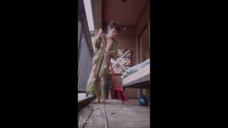 Your Favorite Mommy: Sweeping the Balcony