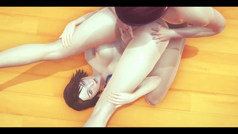 HentaiTubes: Final Fantasy, хентай - гетеросексуальный и лесбийский секс Yuna - порно японское азиатское манга, аниме-игра с фильмом