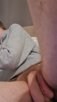 Skinny Lad Messing with Floppy Cock