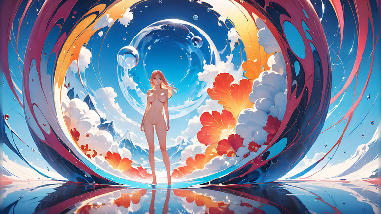 LustRender: Realm terceril - wanita bogel artistik di dalam dunia yang dilukis