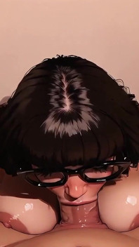 Velma Dinkley slarvig avsugning POV