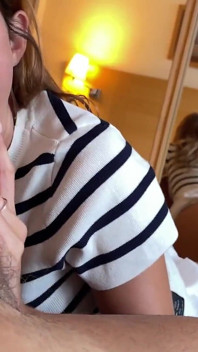 Agatha Vega Gives a Tasty Blowjob to Christian Clay Who Cums on His Face