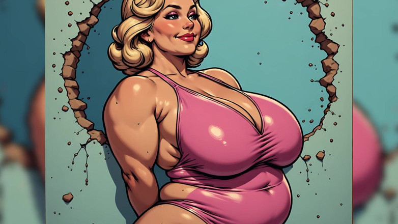 AI Porn: Curvy Women Swimsuit Art