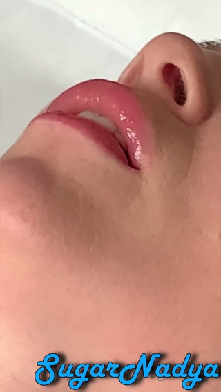 SugarNadya: Masturbation with a pink vibrator by SugarNadya