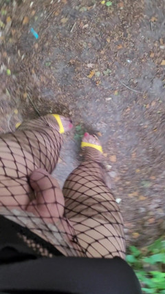 Whore's Fantasme, a Transvestite Slut Walks Around in a Cum Dump. Public Exhibition [june] Cumslut Vanessabitchx