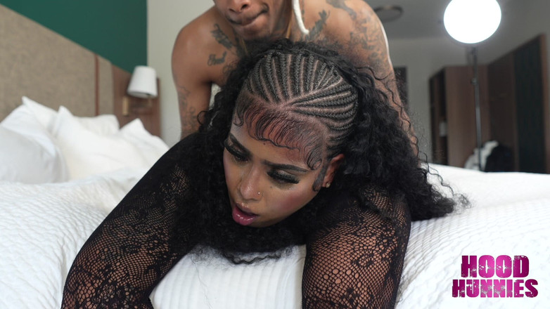 Hood Hunnies: Slick Playa Josh Bonnet Fucks Thick Ethiopian Kallyxo