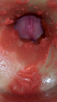 Camera Inside Deep Pussy Captures Huge Ejaculation of Sperm 4K