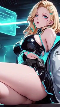 Cyber Awakening: the Blonde Warrior's Secret!