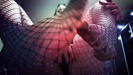 Goddess Misha Goldy: You are weak for my feet in fishnets JOI