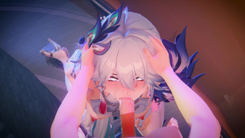 NSFWOtaku: Honkai Star rail - Yao guang Intime night time sex - Hentai 3D...