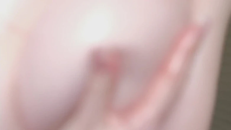 Lova: Skinny Girl with Big Breasts with a Dildo in Her...