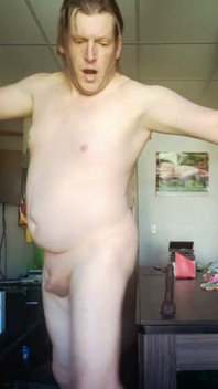 Lee Przybylowicz Leaving His Dildo on the Table by Suction Cup
