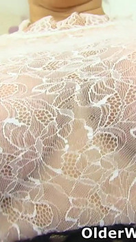 English MILF Alexa Looks Delicious in Her See-through Outfit