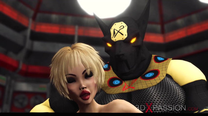 3dxpassion: Возбужденную молодую блондинку жестко трахнул sci-fi Anubis в доминах Пирамида