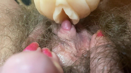Cuteblonde666: Hardcore clitoris orgasm closeup