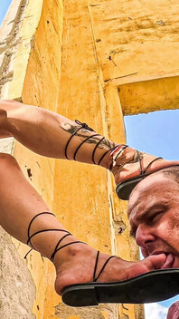 Soles and Submission in Gladiator Sandals