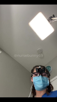 POV Dental Cavity and Filling No Numbing Loupes Blue Gloves and Scrubsnurse