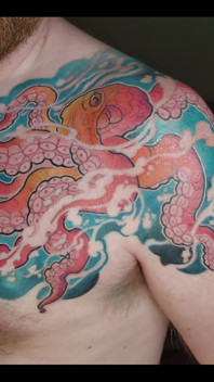 My Octopus Tattoo Is Finished! I Love It!