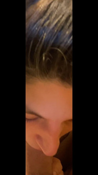 A Sloppy Blowjob From a Real Couple, What a Mouth My Wife Has!