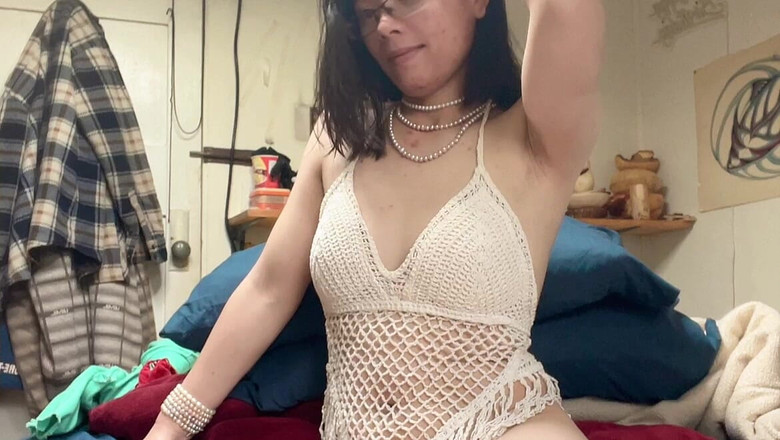 sweethanajapanese: Dildo ile eğlenceli Japon oynuyor