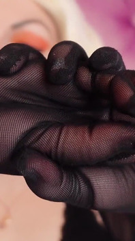 Asmr:メッシュグローブ。(おしゃべりなし)ホット熟女ゆっくりとSfwビデオによってArya Grander